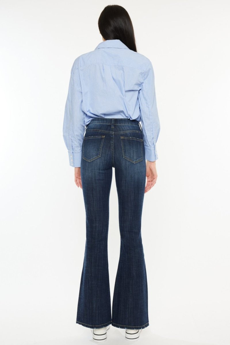 Kancan Full Size Mid Rise Flare Jeans - Bottoms Sale